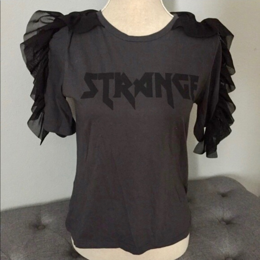 ZARA Trafaluc “STRANGE” T-Shirt SMALL
